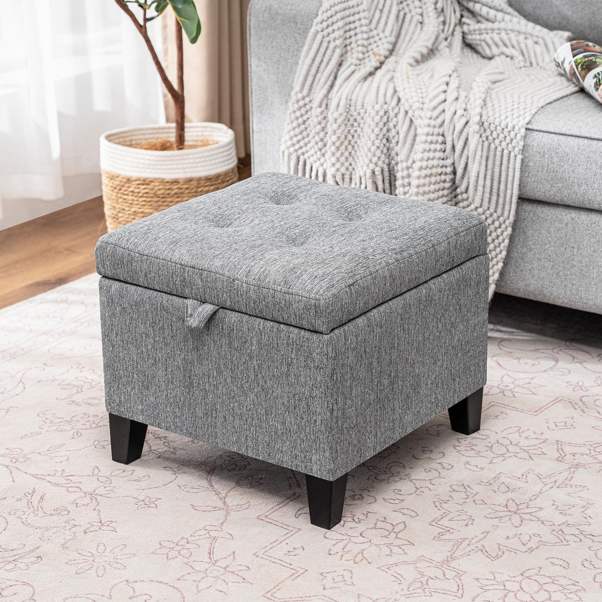 18 Inch Cube Storage Ottoman
