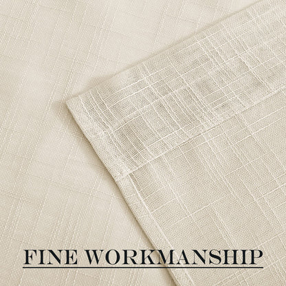 Door Panel Curtains Faux Linen French Curtain