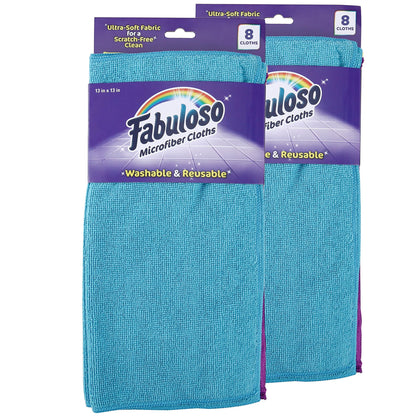 Microfiber Cleaning Cloths for Home & Car (16 Count)