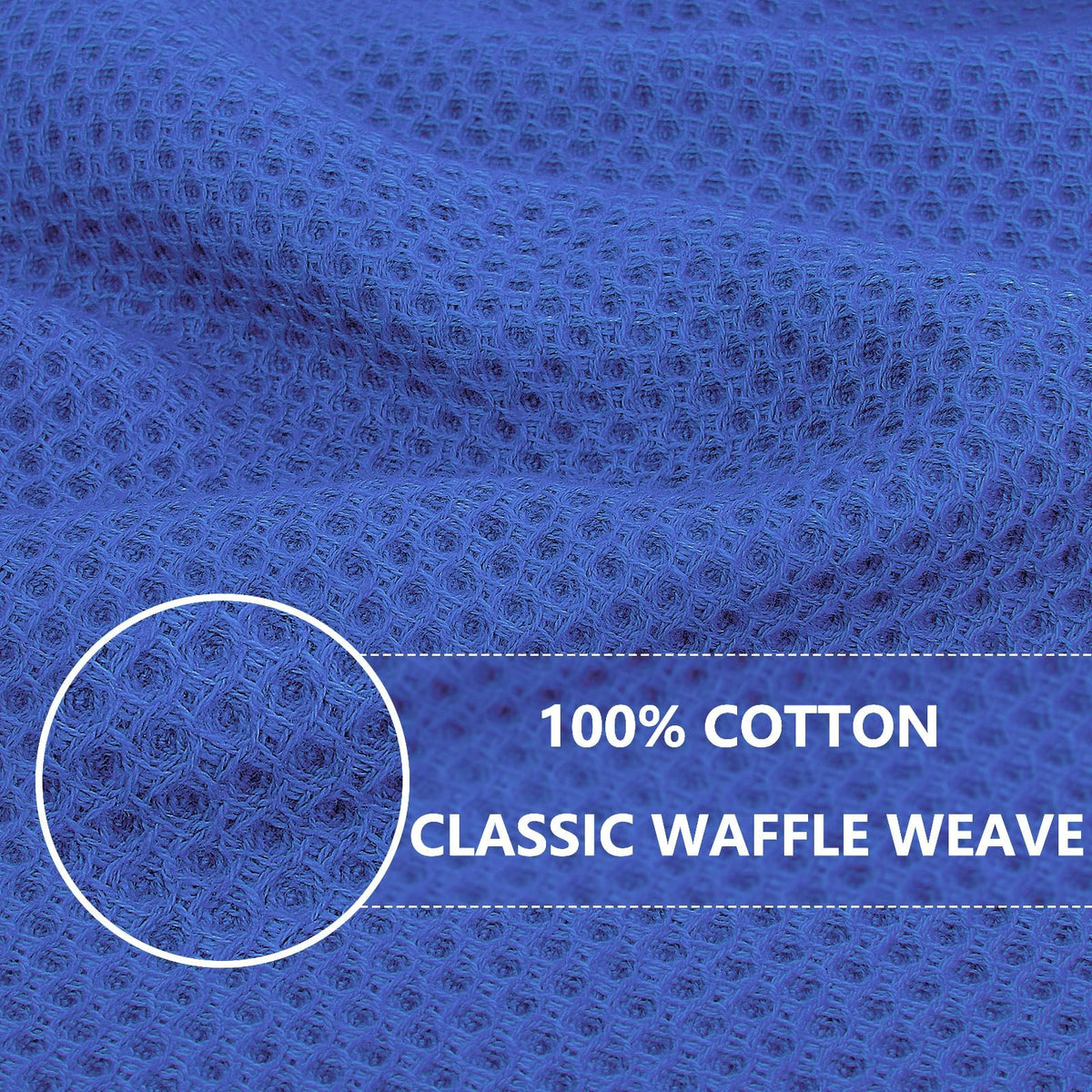 100% Cotton Waffle Weave Kitchen Dish Cloths 18 (18 Count)