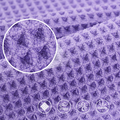 430 GSM Poly Blend Microfiber Quick Dry Waffle Bath Towel (4 Count)