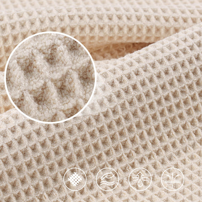 430 GSM Poly Blend Microfiber Quick Dry Waffle Bath Towel (4 Count)