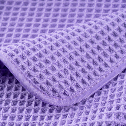 430 GSM Poly Blend Microfiber Quick Dry Waffle Bath Towel (4 Count)