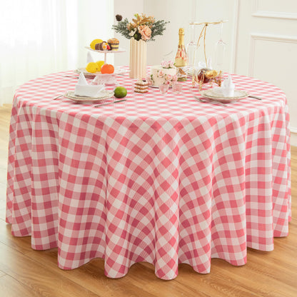Waterproof Plaid Tablecloth Fabric