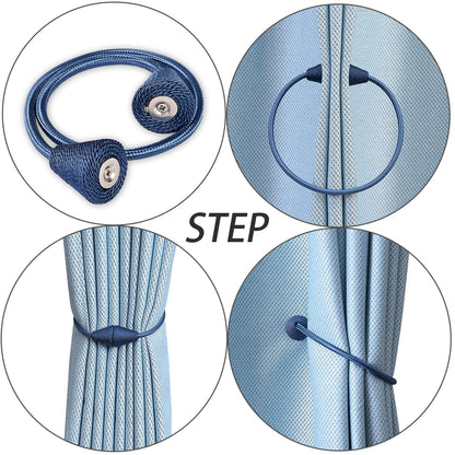 2 PCS Magnetic Curtain Tiebacks (2 Count)