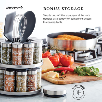 Salem 20 Jar Rotating Spice Rack with Spices Included