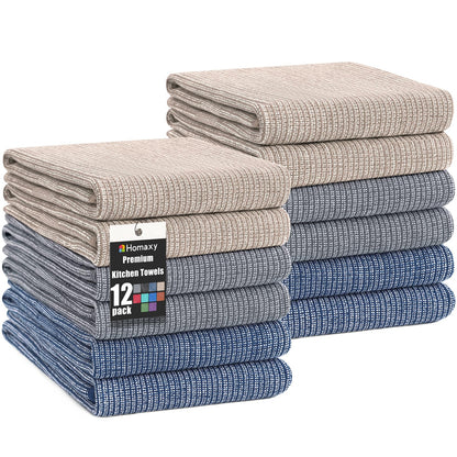 380 GSM Cotton Premium Kitchen Towels 12 Pack (12 Count)