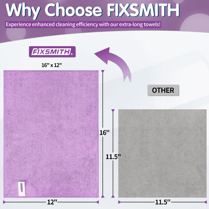 Purple Microfiber Cleaning Cloth (8 Count)
