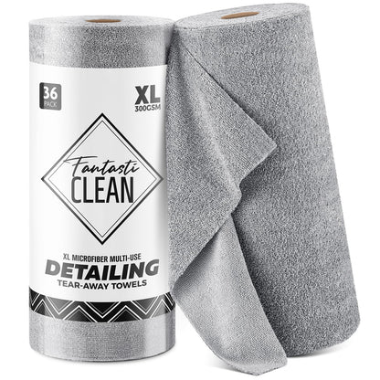 Microfiber Cleaning Cloth Roll (36 Count)