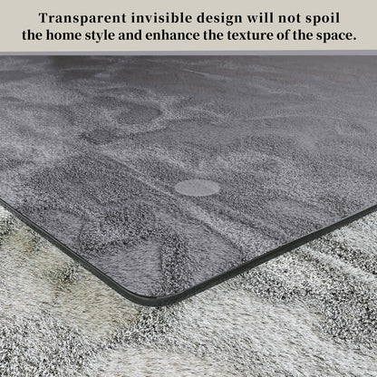 Tempered Glass] 48" x 60" Glass Office Chair Mat for Carpet
