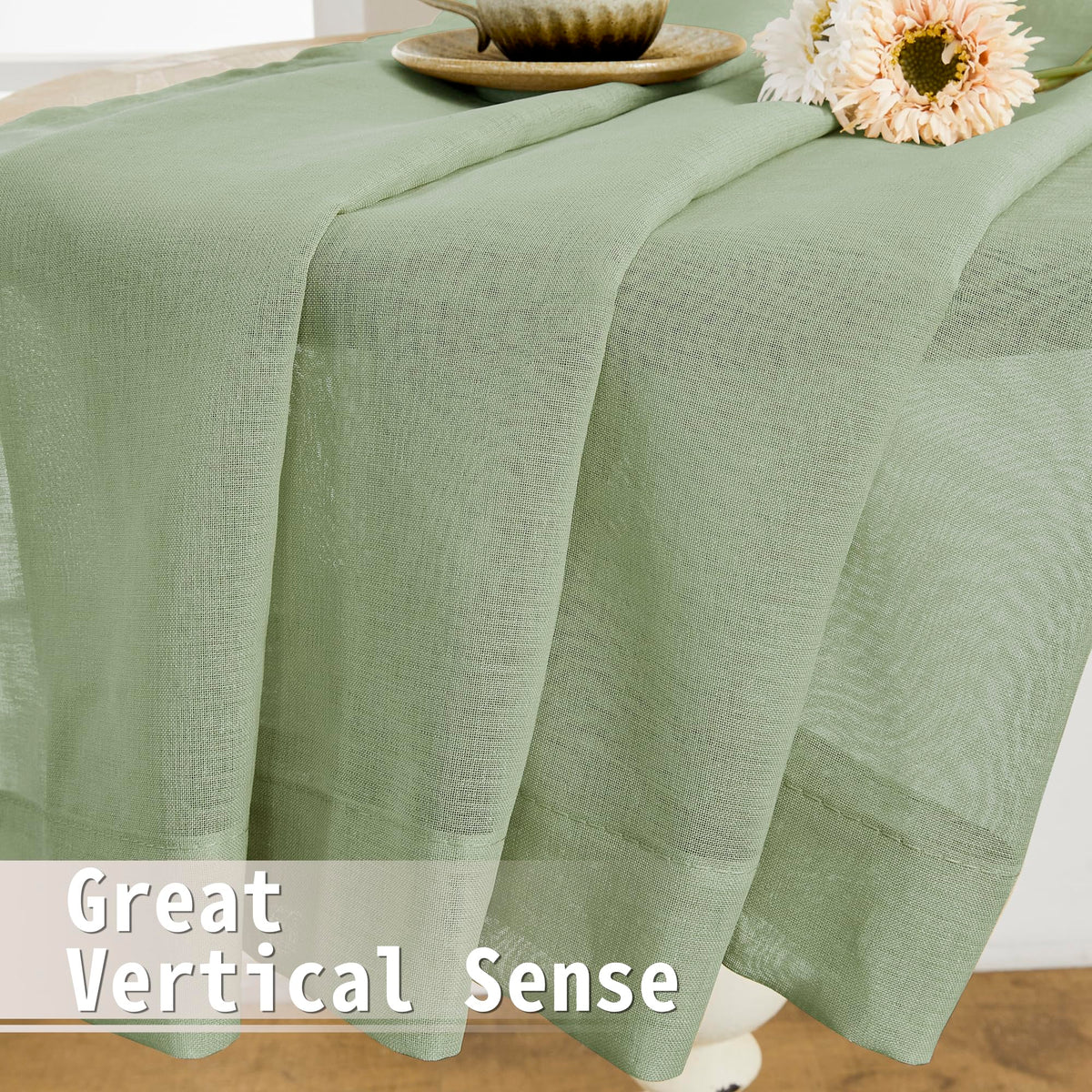Small Sheer Door Curtain Closet Linen Textured Curtain Sheers Doorway Light Filtering Voile French Door Rod Pocket Curtains Patio Glass Doors