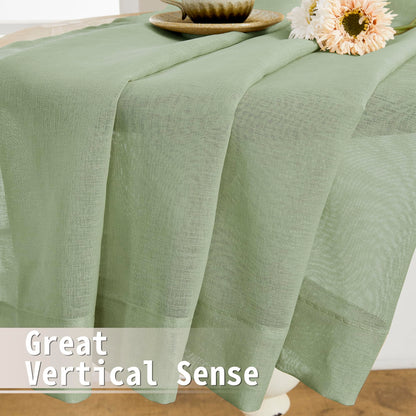 Small Sheer Door Curtain Closet Linen Textured Curtain Sheers Doorway Light Filtering Voile French Door Rod Pocket Curtains Patio Glass Doors