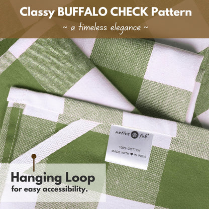 Buffalo Check Kitchen Dish Towels (12 Count)