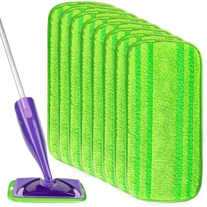 Microfiber Mop Pads Compatible with Swiffer Wet Jet (8 Count)