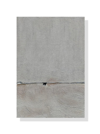 Hand painted Minimalist Black and White art canvas Abstract Oil painting 36x24 inch wall decorative art