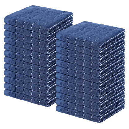 100% Cotton Terry Kitchen Dish Cloths (24 Count)