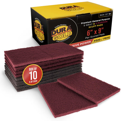 Premium 6" x 9" Scuff Pads (10 Count)