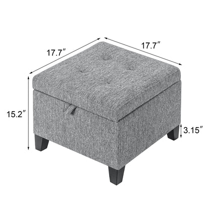 18 Inch Cube Storage Ottoman