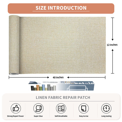 Coarse Linen Repair Patches (3.33 Sq Ft)