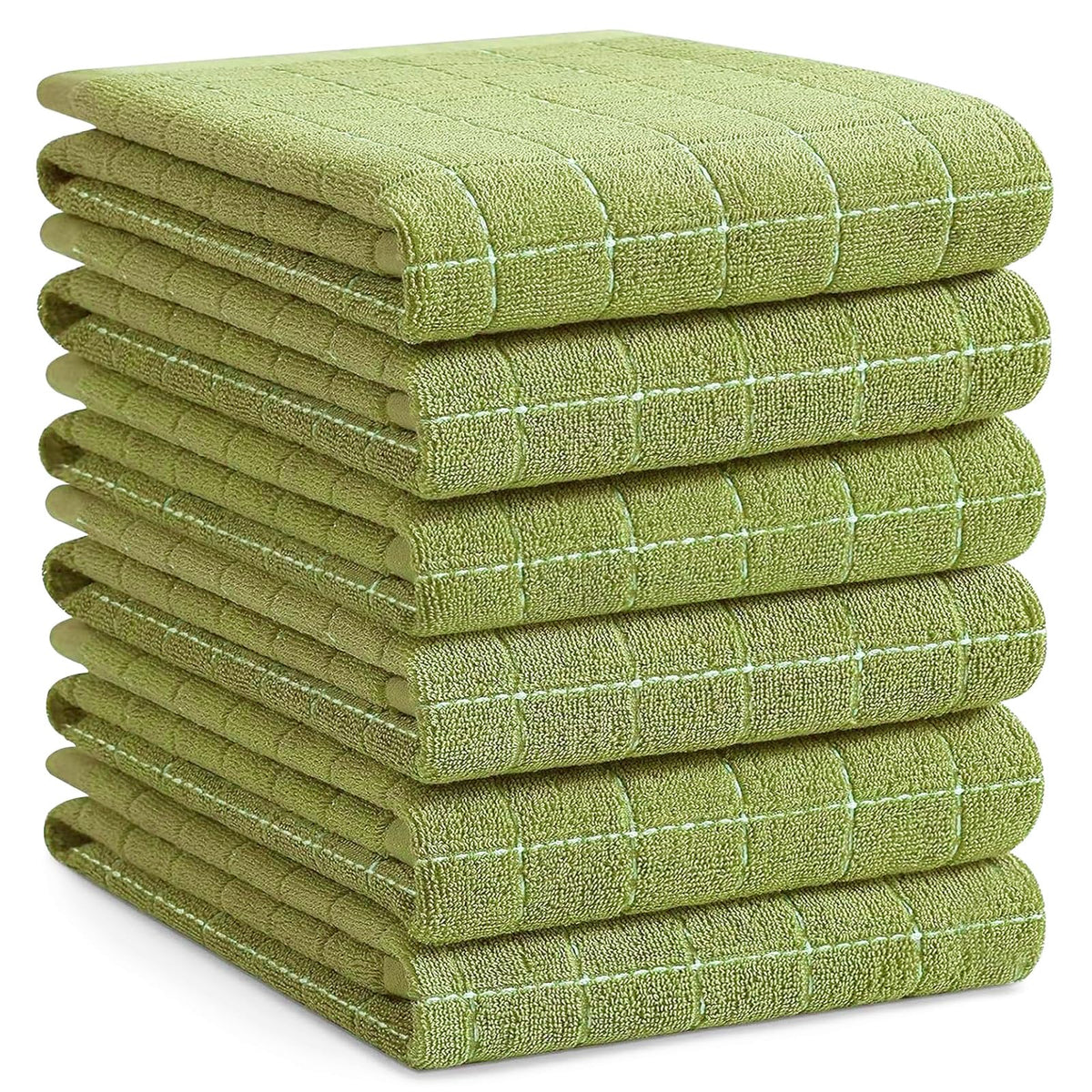 100% Cotton Terry Kitchen Towels (6 Count)