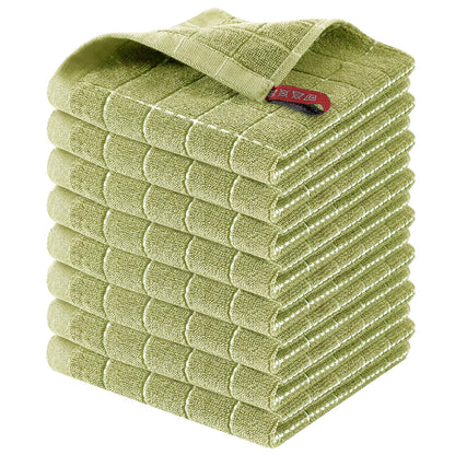 100% Cotton Terry Kitchen Dish Cloths (8 Count)