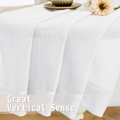 Sheer Door Curtain Closet Linen Textured Curtains Sheer Doorway Light Filtering Voile Patio Glass Doors Rod Pocket Curtain French Door