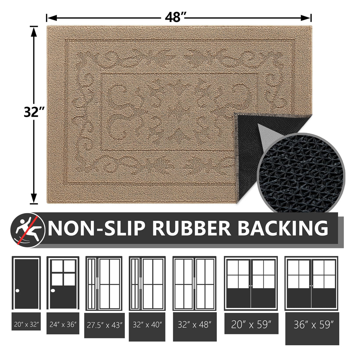 Dirt Trapper Door Mat 32" x 48"