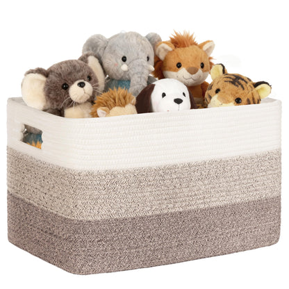72L Large Woven Laundry Basket Hamper with Handles