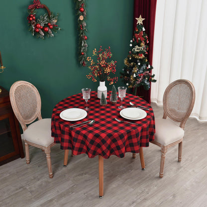 Waterproof Plaid Tablecloth Fabric