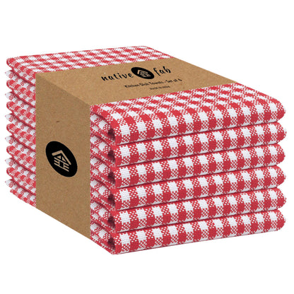 6 Pack Kitchen Towel with Hanging Loop 16x26 inches (6 Count)