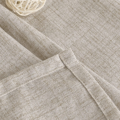 Natural Linen Semi Sheer Curtains 42X72 Inch Length 2 Panels (2 Count)