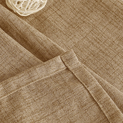 Toffee Linen Curtains 84 Inch Length for Living Room (2 Count)