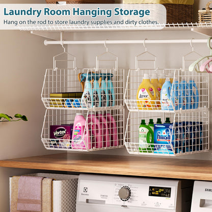 6 Tier Extended Depth Hanging Closet Organizer