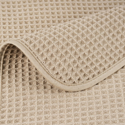 430 GSM Poly Blend Microfiber Quick Dry Waffle Bath Towel (4 Count)