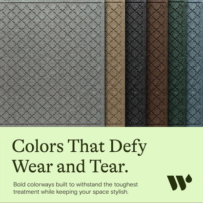 Cordova Front Door Mat Indoor Outdoor Entrance (24 Sq Ft)