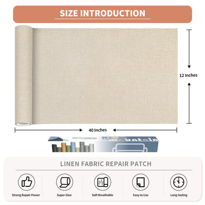 Coarse Linen Fabric Patches