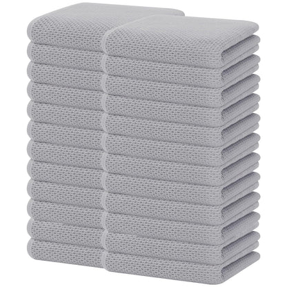 100% Cotton Waffle Weave Kitchen Dish Towels 24 (24 Count)