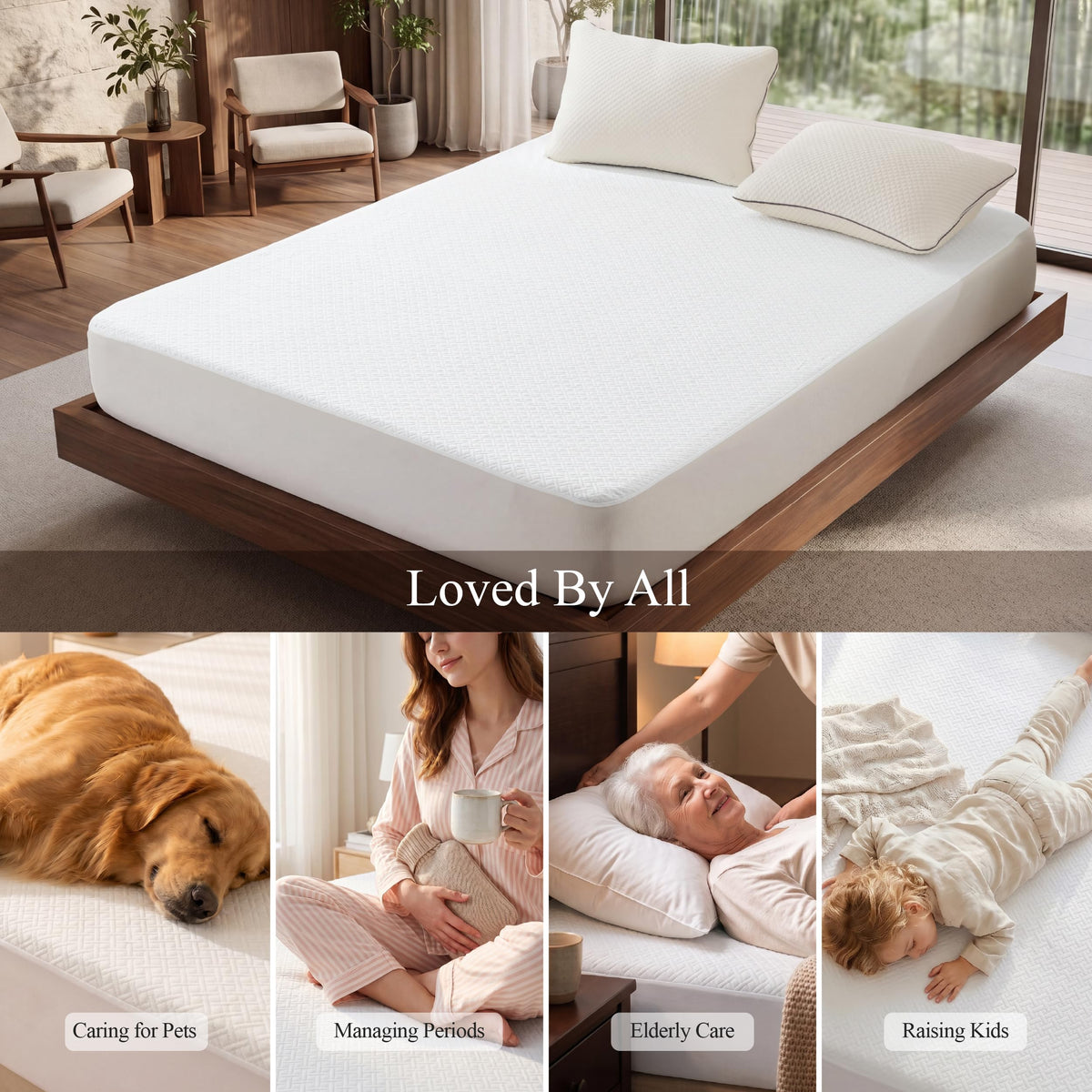 Queen Size Waterproof Mattress Protector