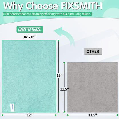 Turquoise Microfiber Cleaning Cloth (8 Count)