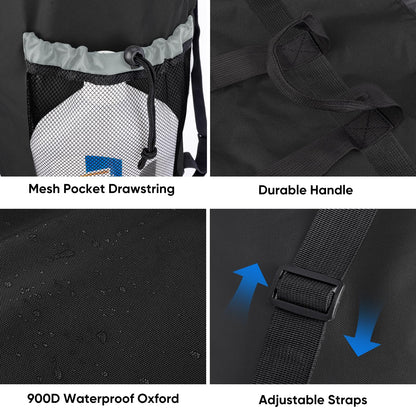 2PK 120L Laundry Bag Backpack (2 Count)