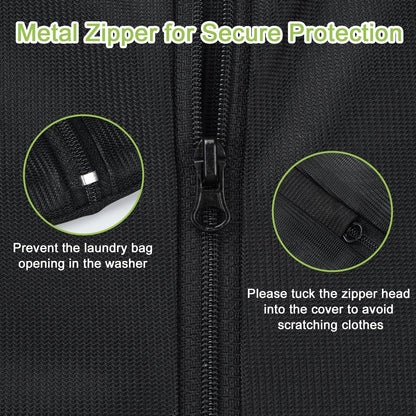 2 Pack Durable Laundry Bags with Zipper 20 x 24 Inch (2 Count)