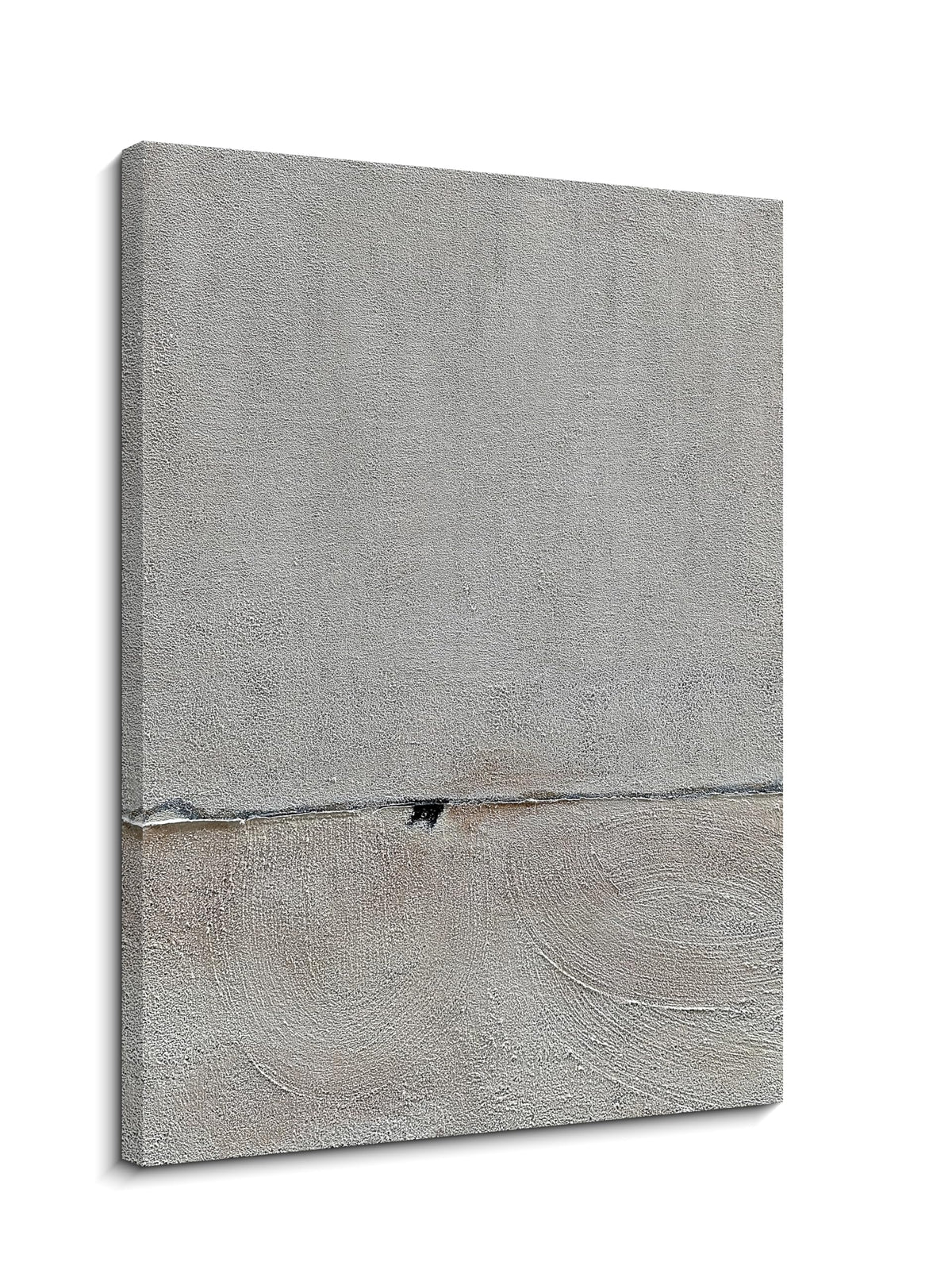 Hand painted Minimalist Black and White art canvas Abstract Oil painting 36x24 inch wall decorative art