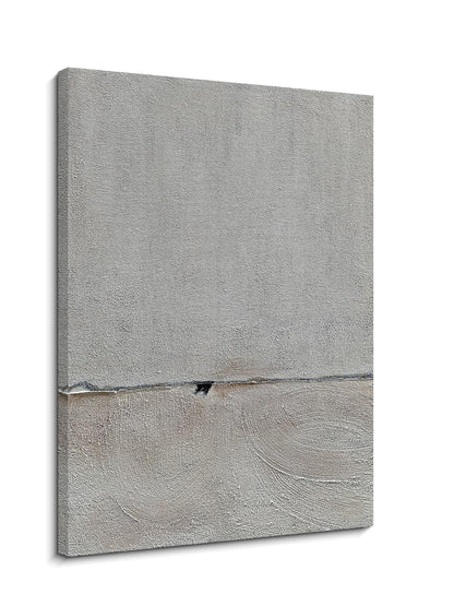 Hand painted Minimalist Black and White art canvas Abstract Oil painting 36x24 inch wall decorative art