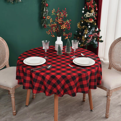 Waterproof Plaid Tablecloth Fabric