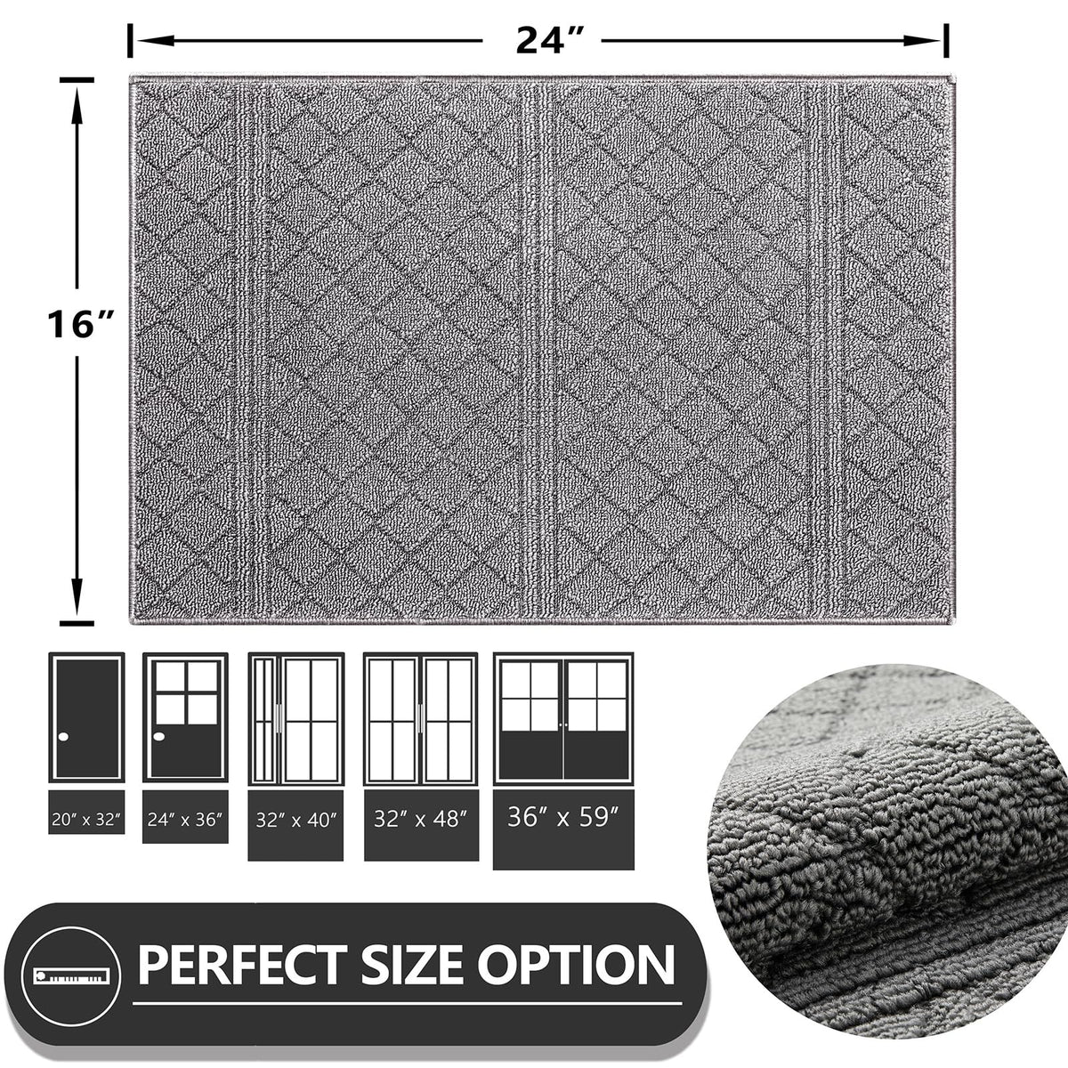 Dirt Trapper Door Mat 16" x 24"