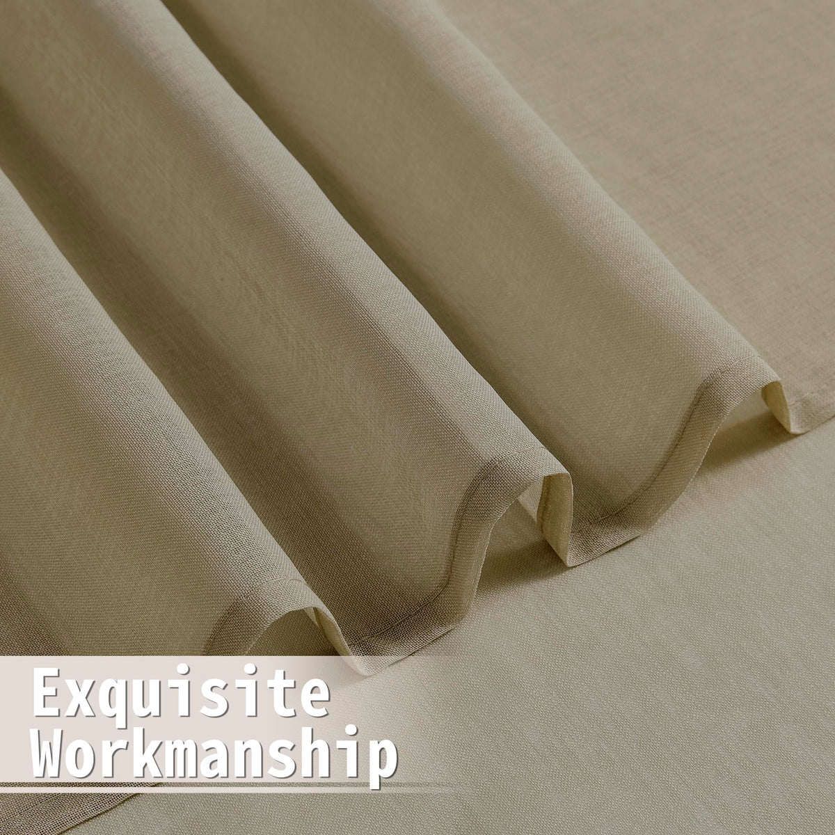 Sheer Door Curtains Closet Linen Textured Curtain Sheers Doorway Light Filtering Voile Patio Glass Door Rod Pocket Curtains French Doors