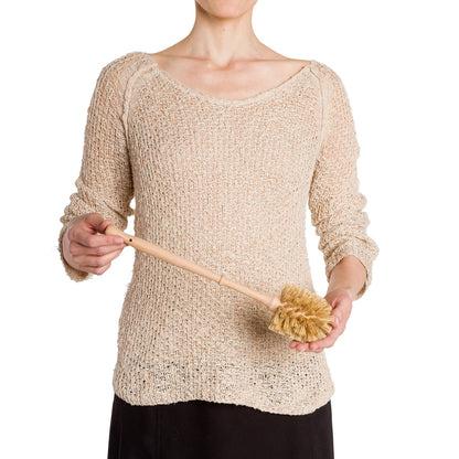 Stiff Union Fiber Toilet Brush with Untreated Beechwood Handle