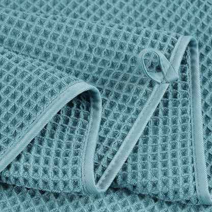 430 GSM Poly Blend Microfiber Quick Dry Waffle Bath Towel (4 Count)